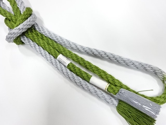 未使用品　正絹　撚り房　手組帯締め